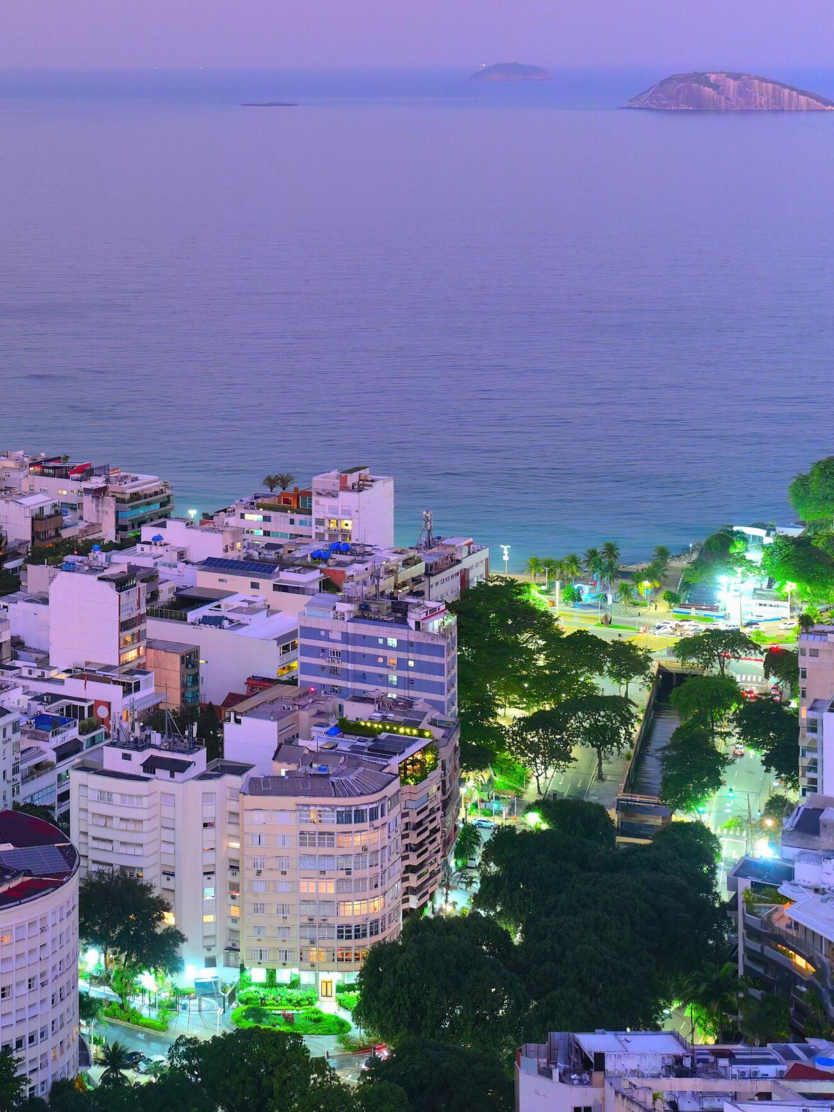 Praia de Ipanema no fim da tarde